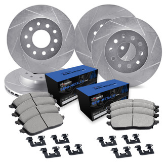 R1 Concepts® - Slotted Brake Kit with Semi-Met Pads