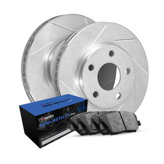 R1 Concepts® - Slotted Brake Kit with Semi-Met Pads