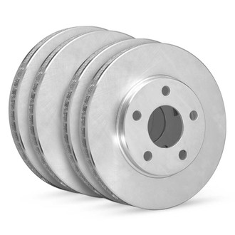 R1 Concepts® - Slotted Front and Rear Brake Rotor Set