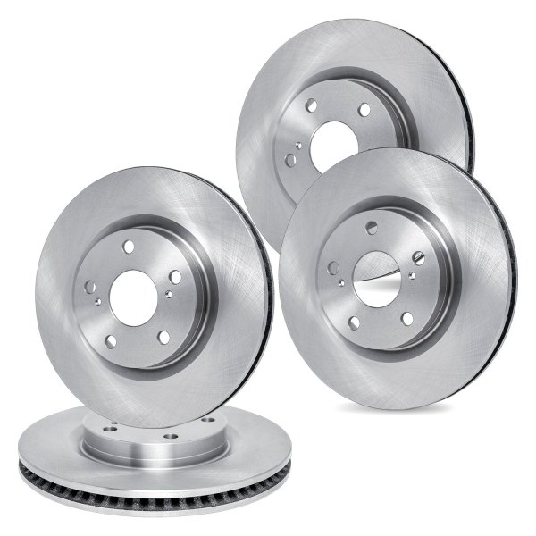 R1 Concepts® - Plain Front and Rear Brake Rotor Set