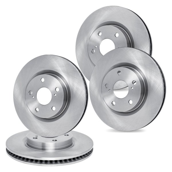 R1 Concepts® - Plain Front and Rear Brake Rotor Set