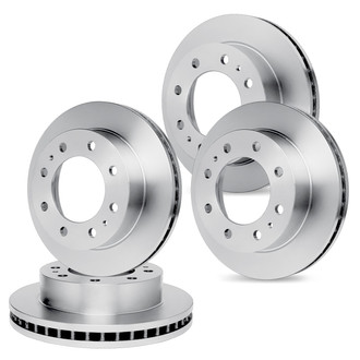 R1 Concepts® - Plain Front and Rear Brake Rotor Set