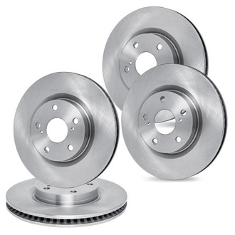 R1 Concepts® - Plain Front and Rear Brake Rotor Set