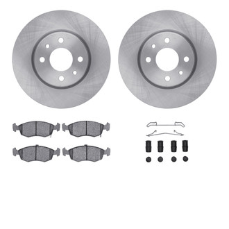 R1 Concepts® - Front Brake Kit with Euro Ceramic Pads