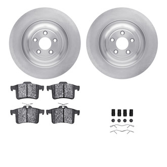 R1 Concepts® WFTH1-20083 - Rear Brake Kit with Euro Ceramic Pads