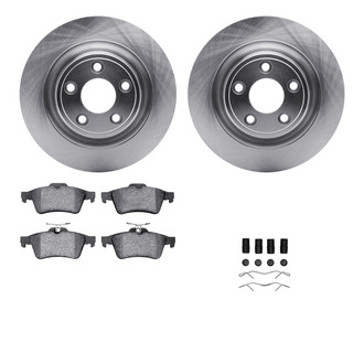 R1 Concepts® - Rear Brake Kit with Euro Ceramic Pads
