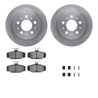 R1 Concepts® WFTH1-27103 - Rear Brake Kit with Euro Ceramic Pads