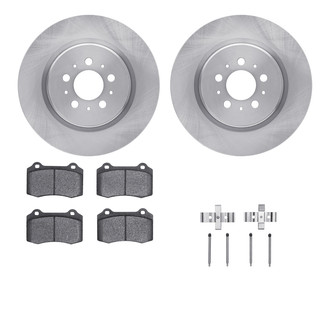 R1 Concepts® - Rear Brake Kit with Euro Ceramic Pads