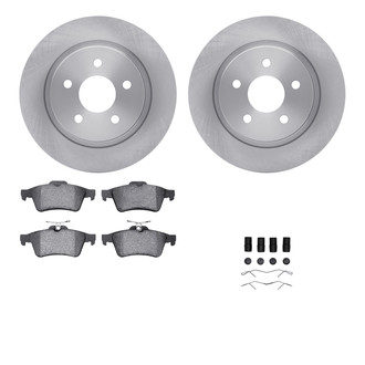R1 Concepts® - Rear Brake Kit with Euro Ceramic Pads