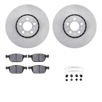R1 Concepts® WFTH1-27207 - Front Brake Kit with Euro Ceramic Pads