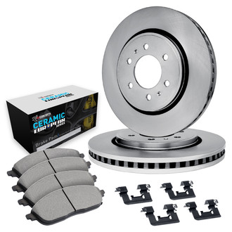 R1 Concepts® - Rear Brake Kit with Euro Ceramic Pads