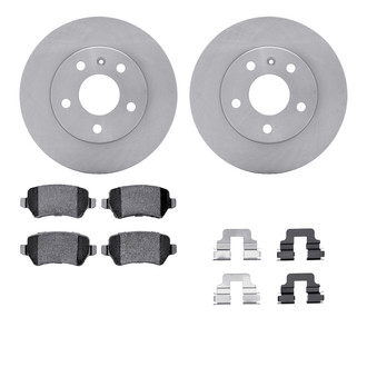 R1 Concepts® - Rear Brake Kit with Euro Ceramic Pads
