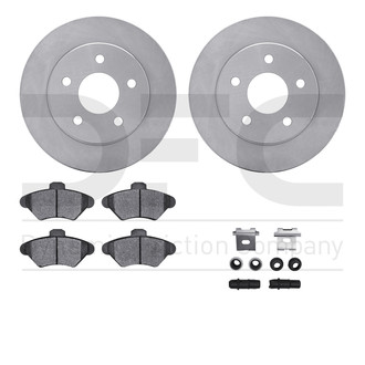 R1 Concepts® - Front Brake Kit with Euro Ceramic Pads