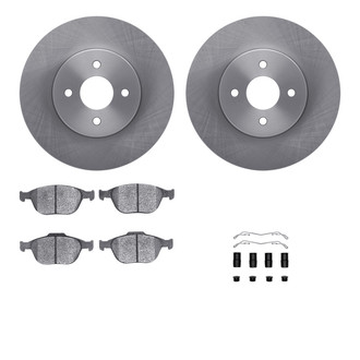 R1 Concepts® - Front Brake Kit with Euro Ceramic Pads
