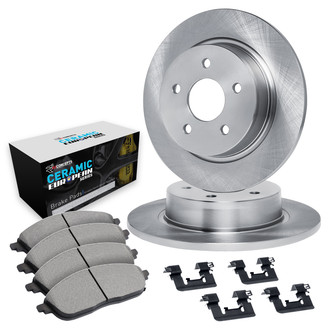 R1 Concepts® - Rear Brake Kit with Euro Ceramic Pads