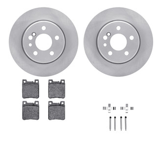 R1 Concepts® WFTH1-63163 - Rear Brake Kit with Euro Ceramic Pads