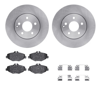 R1 Concepts® - Front Brake Kit with Euro Ceramic Pads