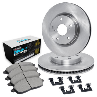 R1 Concepts® - Front Brake Kit with Euro Ceramic Pads