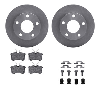 R1 Concepts® - Rear Brake Kit with Euro Ceramic Pads