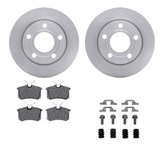 R1 Concepts® - Rear Brake Kit with Euro Ceramic Pads