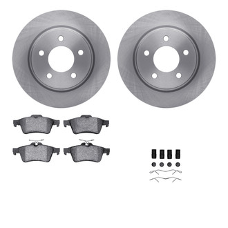 R1 Concepts® - Rear Brake Kit with Euro Ceramic Pads