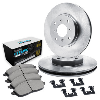 R1 Concepts® - Front Brake Kit with Euro Ceramic Pads
