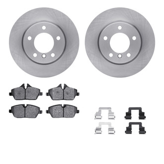 R1 Concepts® WFTH1-92011 - Front Brake Kit with Euro Ceramic Pads