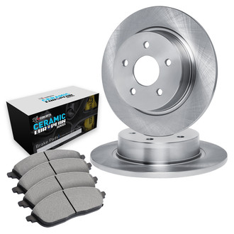 R1 Concepts® - Rear Brake Kit with Euro Ceramic Pads