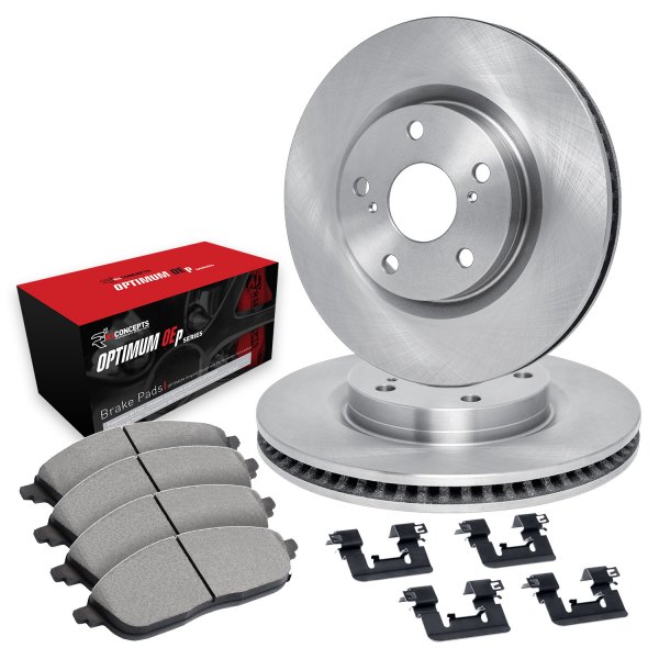  R1 Concepts® - Rear Brake Kit with Optimum OE Pads