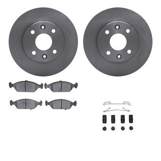 R1 Concepts® - Front Brake Kit with Optimum OE Pads