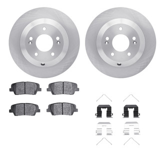 R1 Concepts® WFUH1-21158 - Rear Brake Kit with Optimum OE Pads