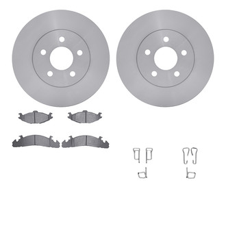 R1 Concepts® WFUH1-40198 - Front Brake Kit with Optimum OE Pads
