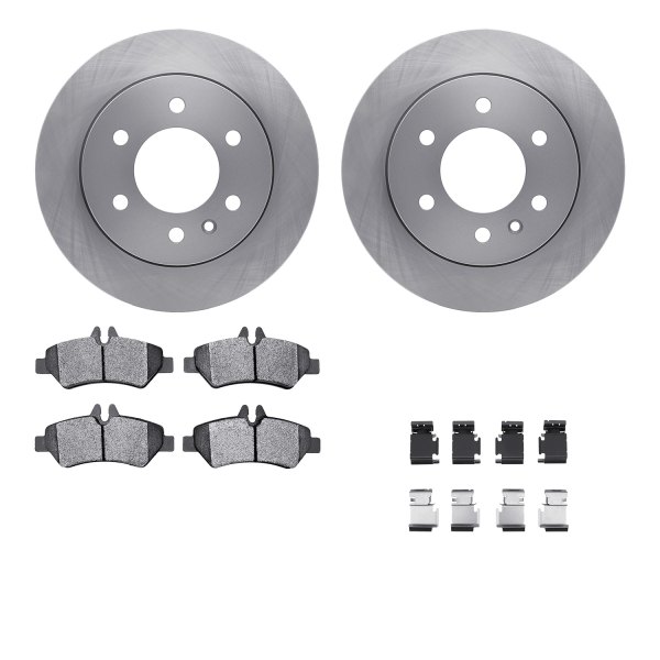  R1 Concepts® - Rear Brake Kit with Optimum OE Pads