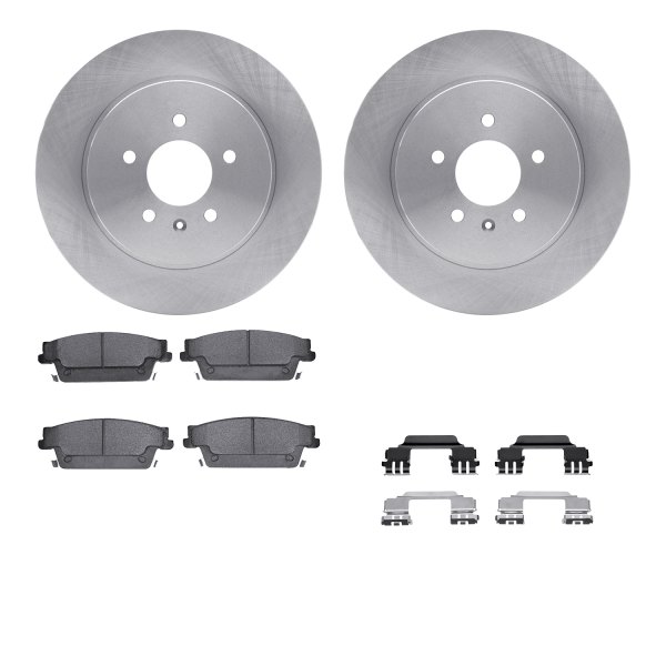  R1 Concepts® - Rear Brake Kit with Optimum OE Pads