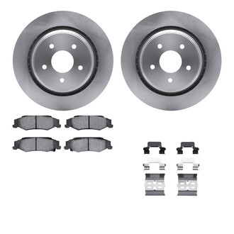 R1 Concepts® WFUH1-46179 - Rear Brake Kit with Optimum OE Pads
