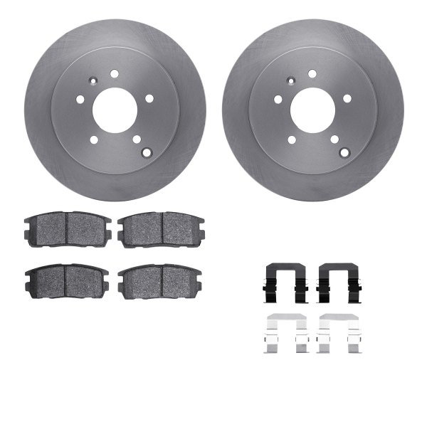  R1 Concepts® - Rear Brake Kit with Optimum OE Pads