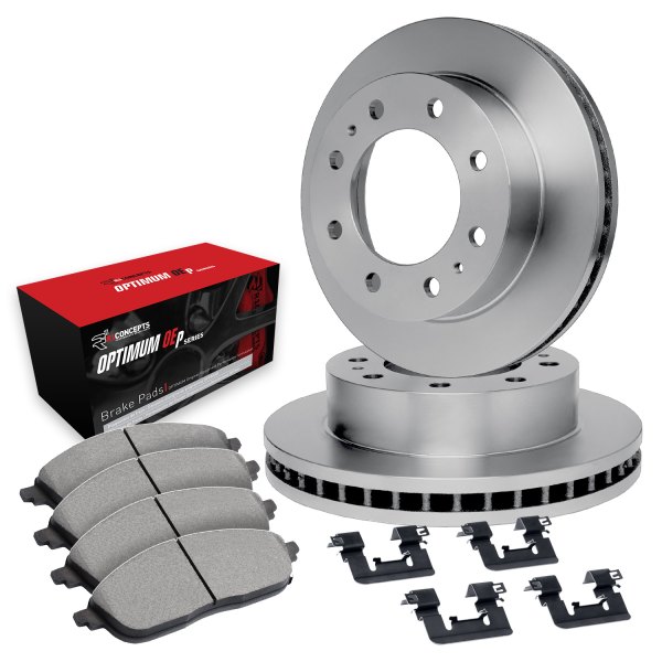  R1 Concepts® - Rear Brake Kit with Optimum OE Pads