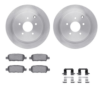 R1 Concepts® WFUH1-67468 - Rear Brake Kit with Optimum OE Pads