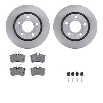 R1 Concepts® WFUH1-73194 - Rear Brake Kit with Optimum OE Pads
