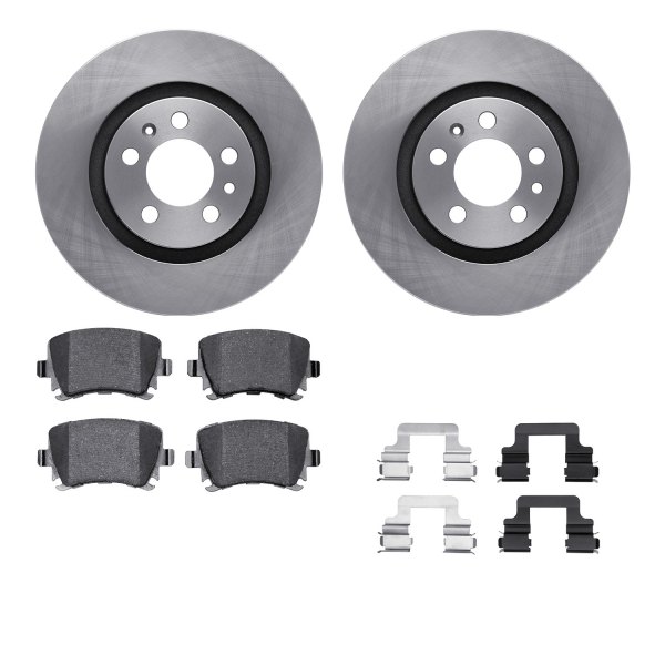  R1 Concepts® - Rear Brake Kit with Optimum OE Pads