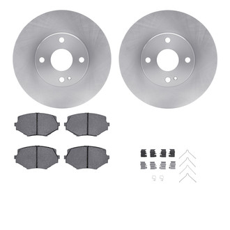 R1 Concepts® WFUH1-80154 - Front Brake Kit with Optimum OE Pads