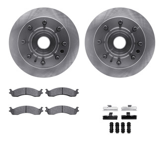 R1 Concepts® - Front Brake Kit with Optimum OE Pads