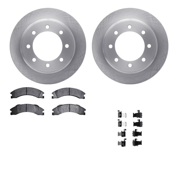  R1 Concepts® - Rear Brake Kit with Optimum OE Pads