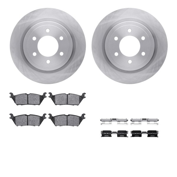  R1 Concepts® - Rear Brake Kit with Optimum OE Pads