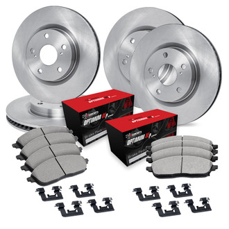 R1 Concepts® - Front and Rear Brake Kit with Optimum OE Pads