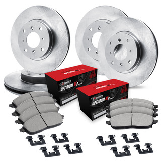 R1 Concepts® - Front and Rear Brake Kit with Optimum OE Pads
