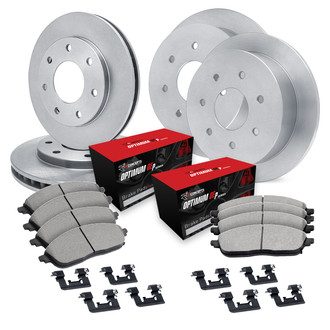 R1 Concepts® - Front and Rear Brake Kit with Optimum OE Pads