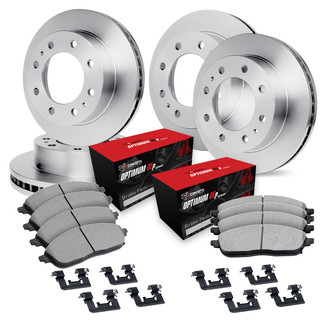 R1 Concepts® - Front and Rear Brake Kit with Optimum OE Pads