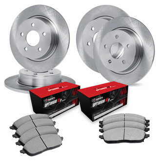 R1 Concepts® - Front and Rear Brake Kit with Optimum OE Pads