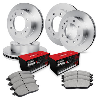 R1 Concepts® - Front and Rear Brake Kit with Optimum OE Pads